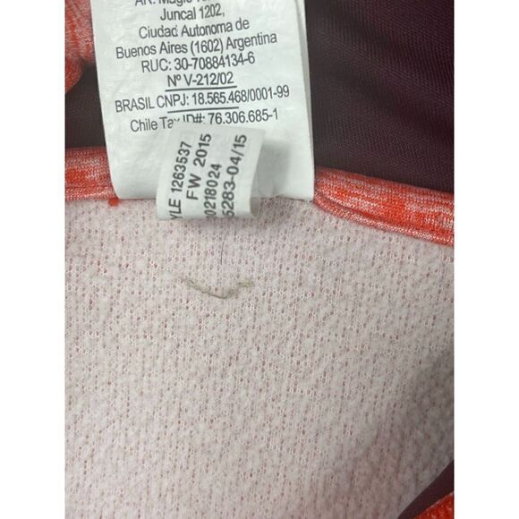 Under Armour ColdGear Pullover Hoodie Women's S Orange Logo Long Sleeves Pockets - Picture 9 of 9